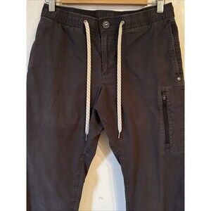 Vuori Ripstop Drawstring Performance Stretch Pants Gray V412 | Mens Medium